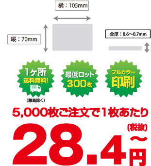 マグネットシート 定型サイズ 105×70 mm | アイマート